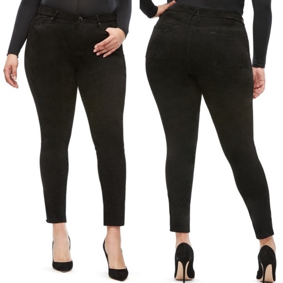Good American Good Legs Suede-like Jeans - Picture 1 of 7